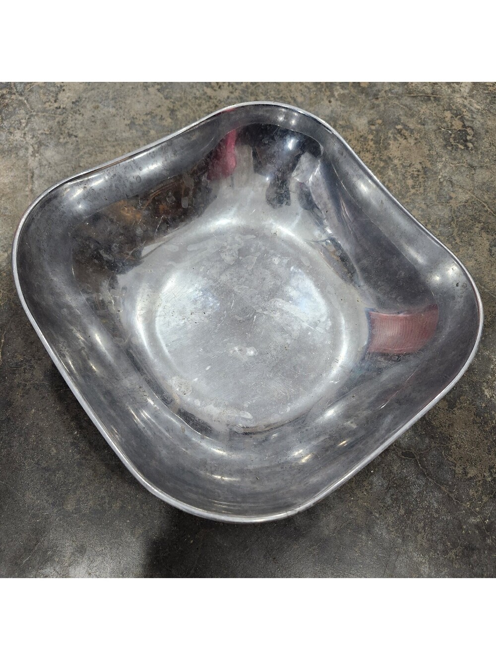 WILTON ARMETALE COLUMBIA PA RWP 9" SQUARE SERVING BOWL UNIQUE VINTAGE